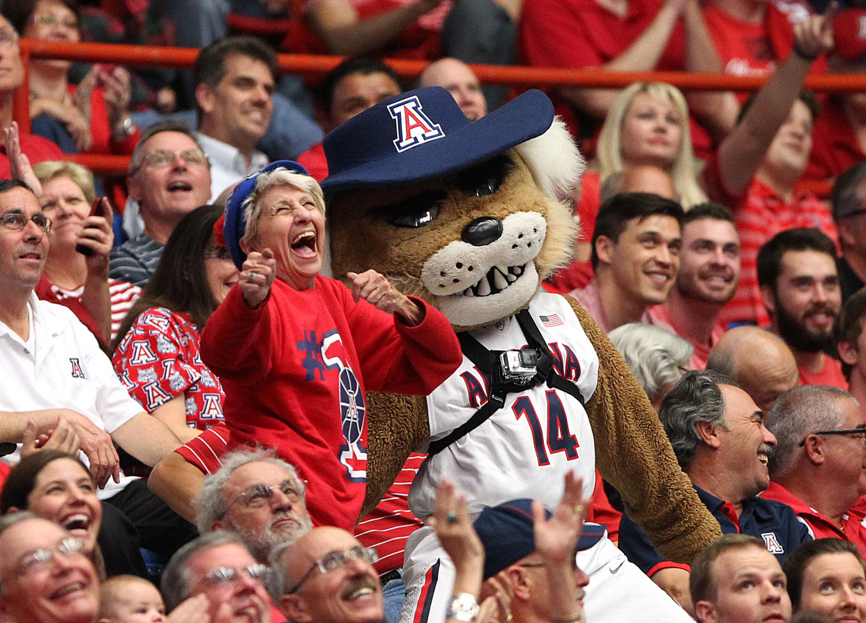 Wilbur and Wilma Wildcat through the years